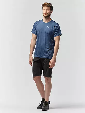 SALEWA | Maglietta funzionale da uomo Puez Melange Dry | dunkelblau